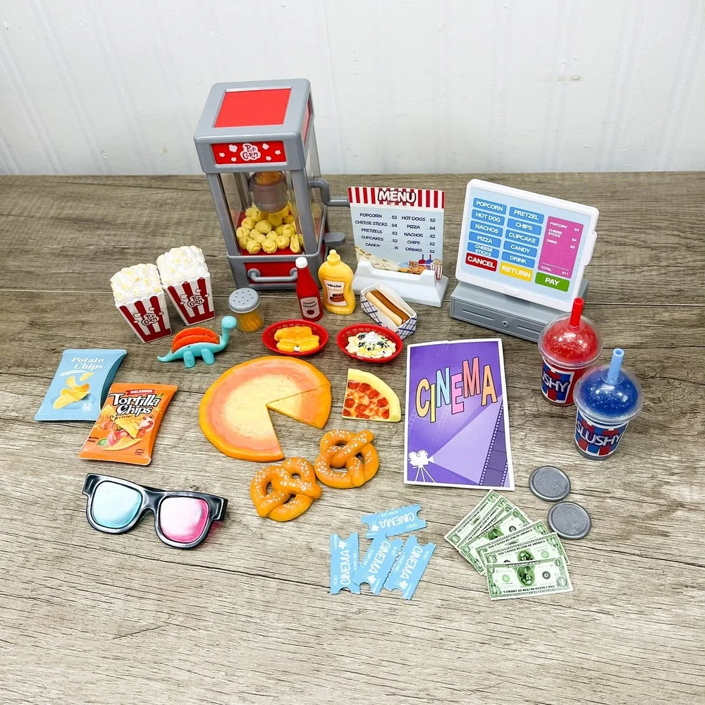Our Generation Movie Theater Snack Bar Accessory Set for 18 inch Dolls Food Lot